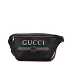 Gucci Grained Calfskin Logo Belt Bag