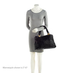 Gucci Grained Leather Bamboo Bar Medium Tote (SHF-19935)