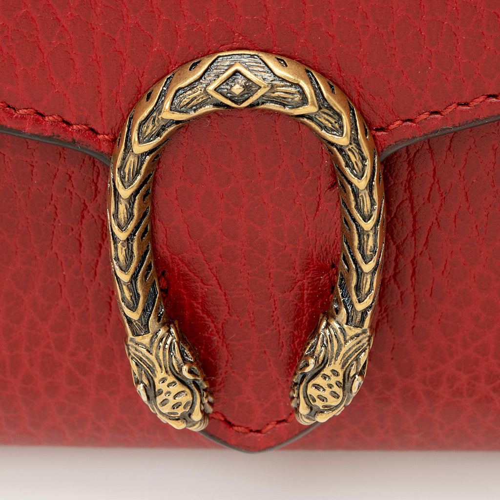 Gucci Grained Leather Dionysus Card Case Chain Bag (SHF-22357)