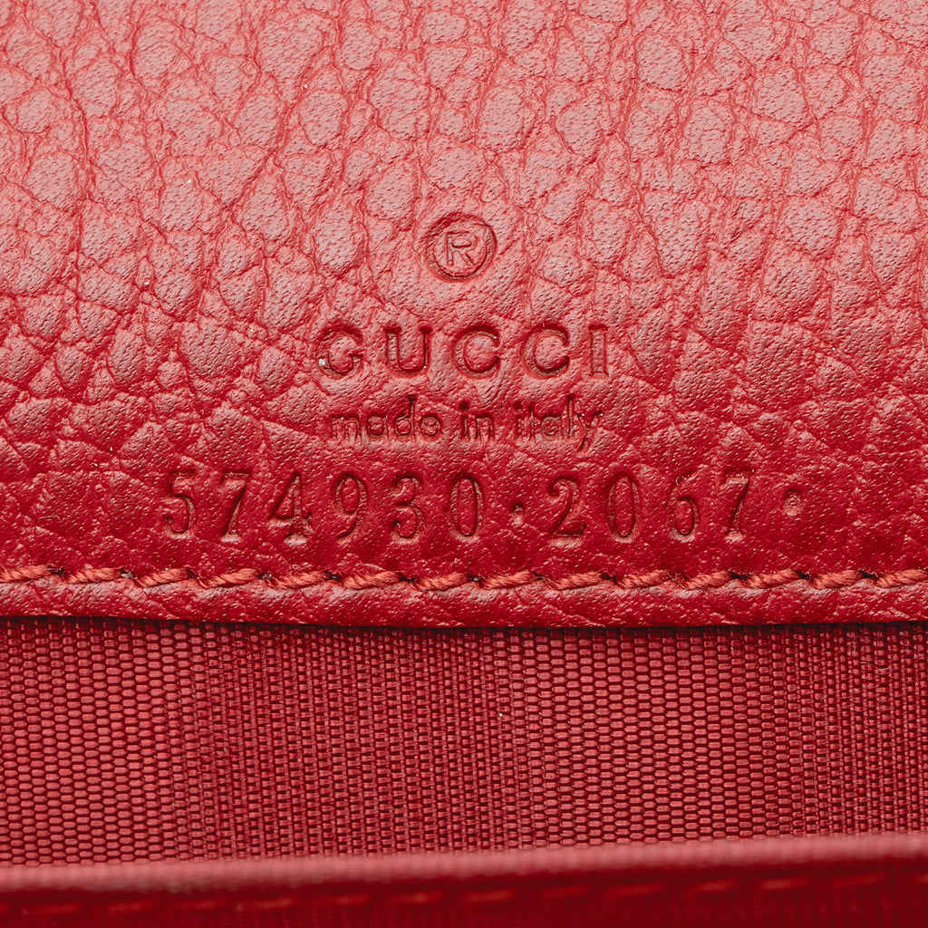 Gucci Grained Leather Dionysus Card Case Chain Bag (SHF-22357)