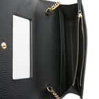 Gucci Grained Leather GG Marmont Mini Chain Bag (SHF-9urvWF)