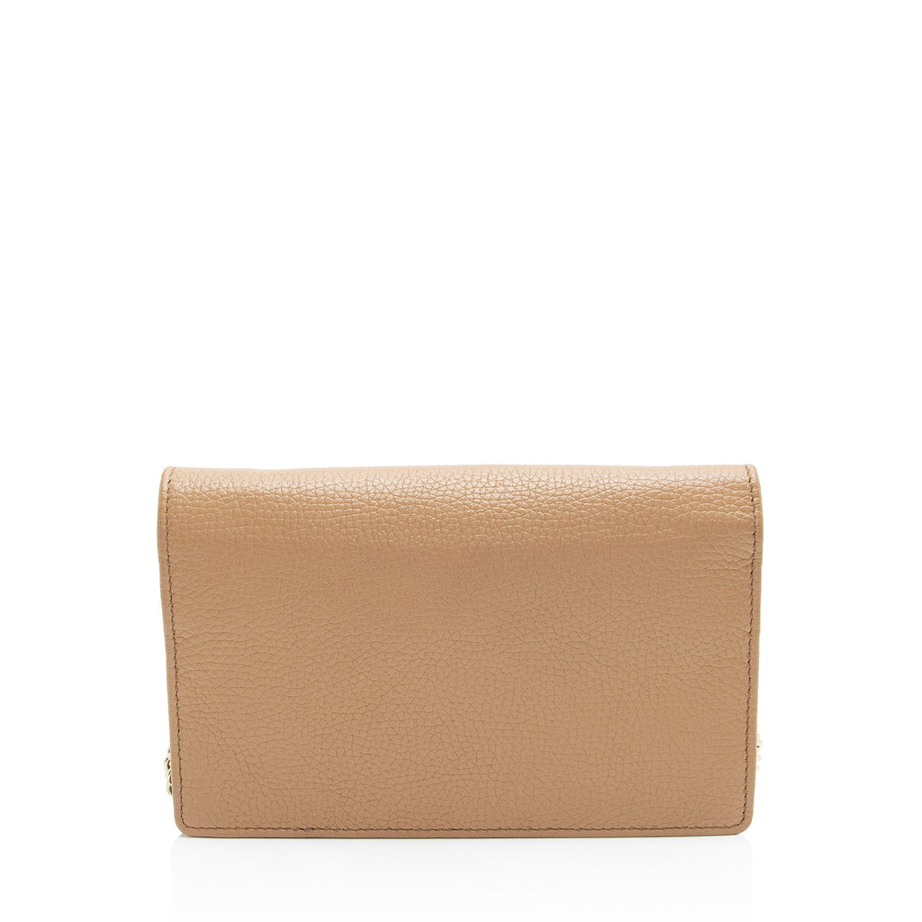 Gucci Grained Leather Soho Wallet on Chain