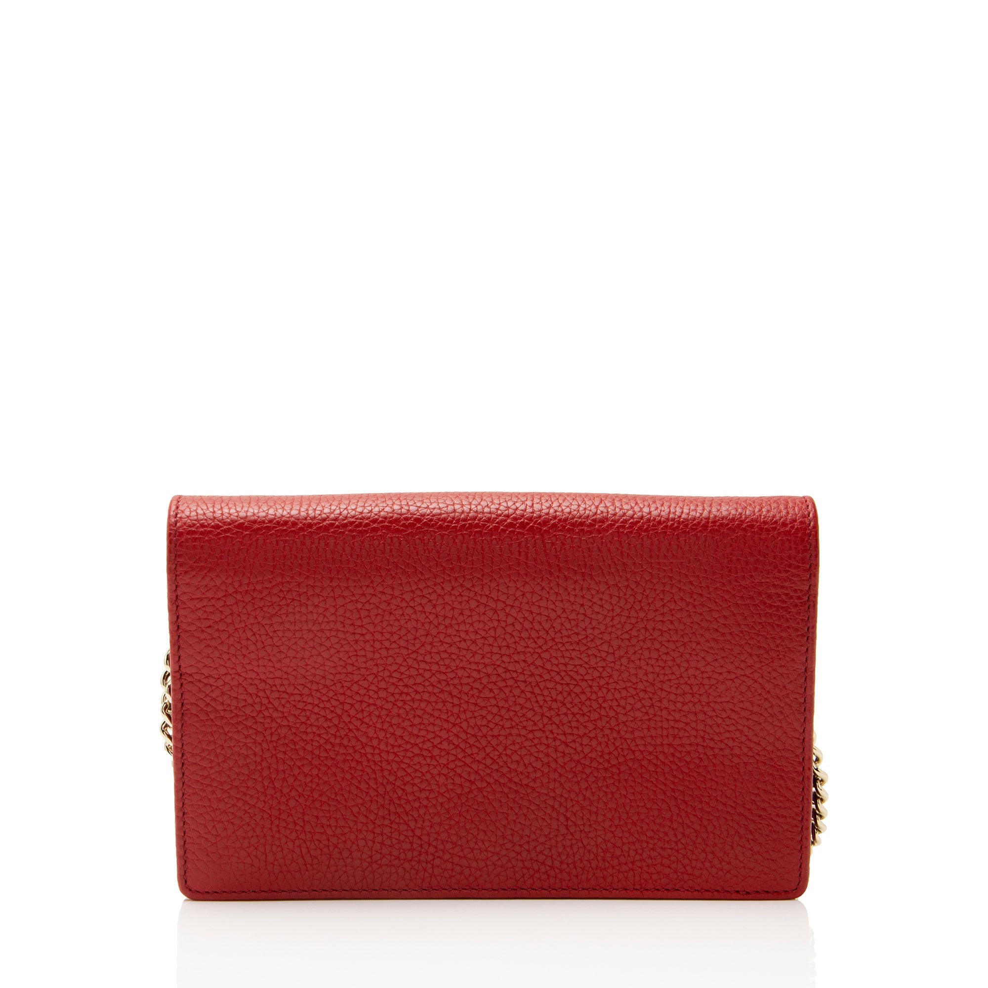 Gucci Grained Leather Soho Wallet on Chain