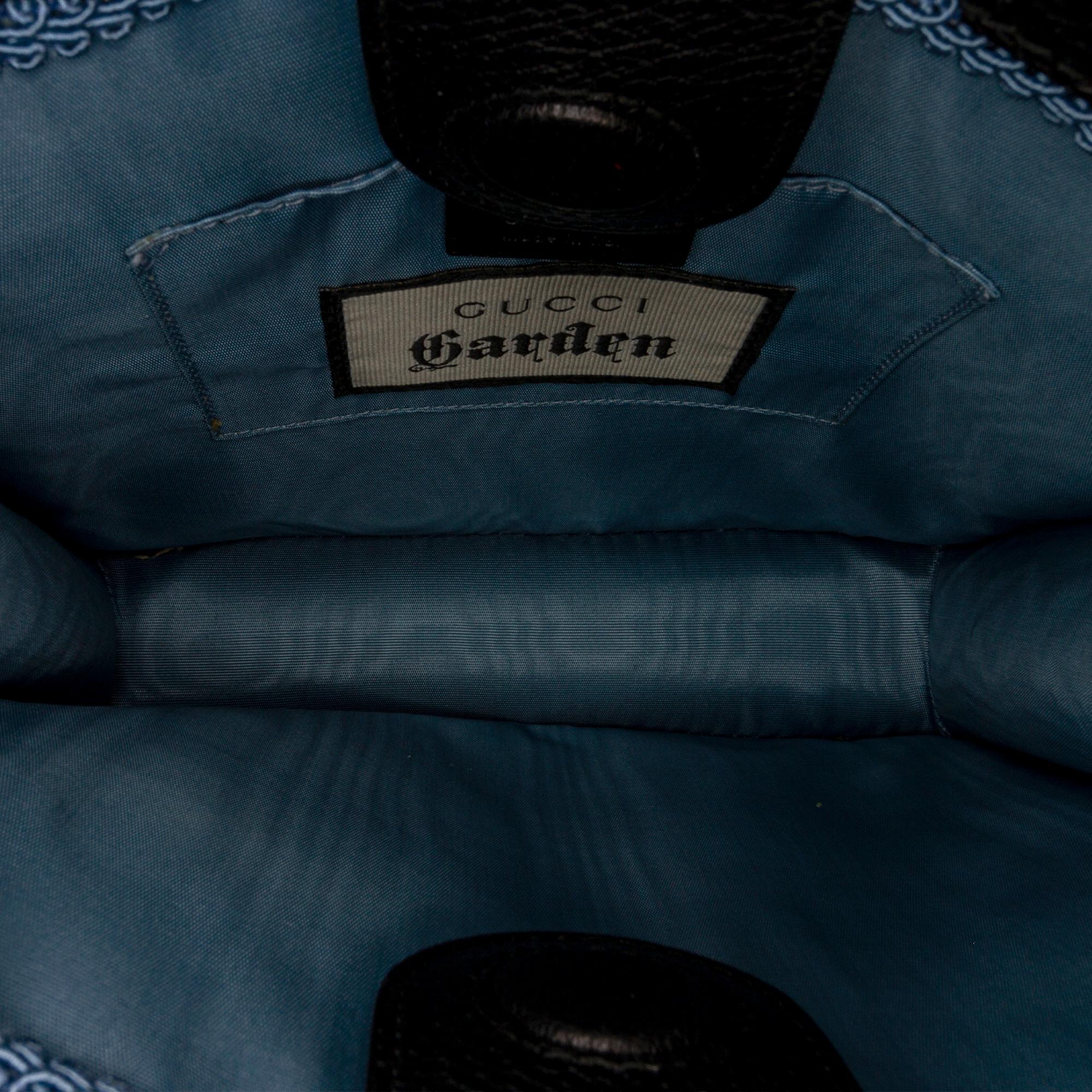 Gucci Gucci Garden Leather Tote (SHG-37328)