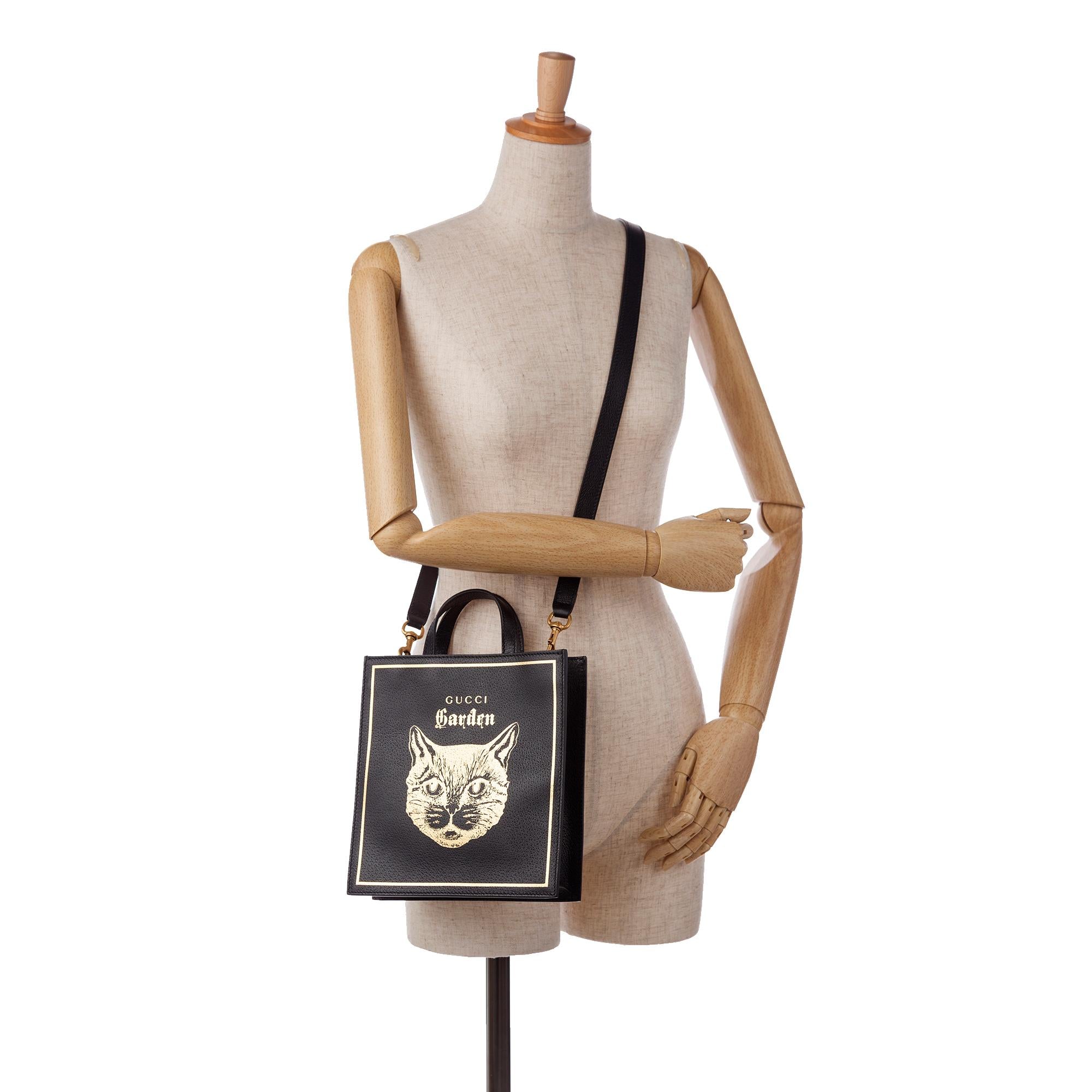 Gucci Gucci Garden Leather Tote (SHG-37328)