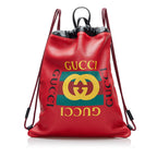 Gucci Gucci Logo Backpack (SHG-WNOeip)