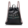 Gucci Gucci Logo Drawstring  Backpack (SHG-iZwaga)