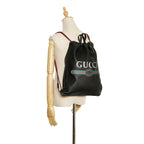 Gucci Gucci Logo Drawstring  Backpack (SHG-iZwaga)