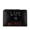 Gucci GucciGhost Life is Gucci Zip Pouch (SHG-W5HYYF)