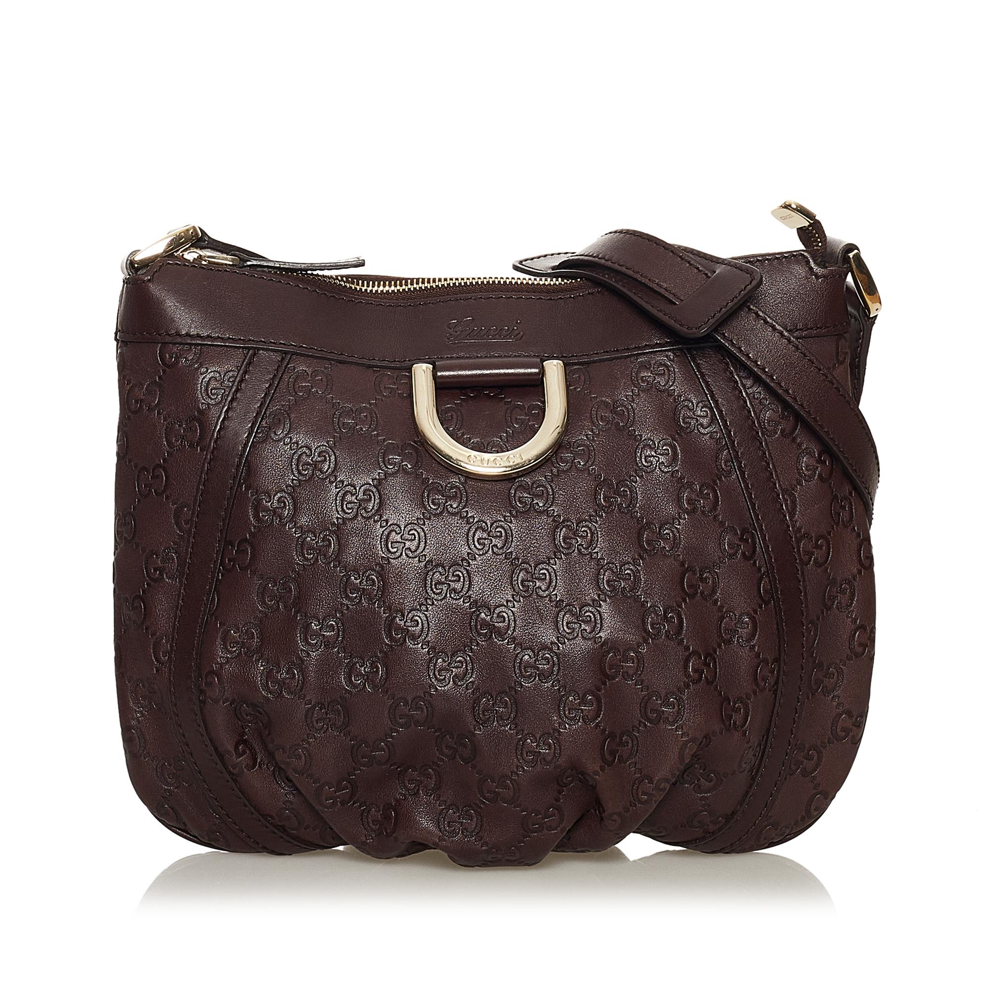 Gucci Guccissima Abbey D-Ring Crossbody Bag (SHG-29618)