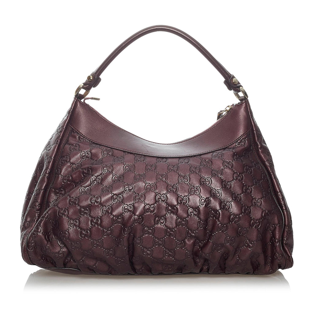 Gucci Guccissima Abbey D-Ring Shoulder Bag (SHG-29816)