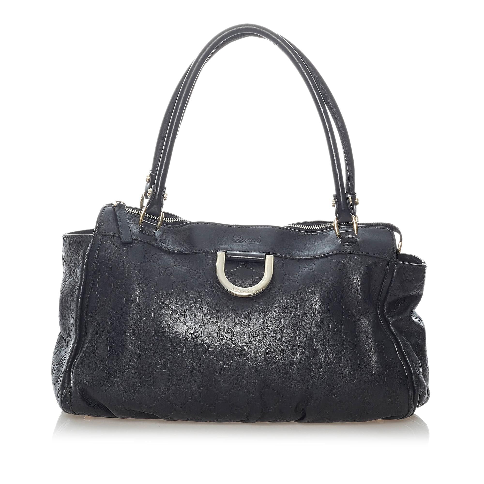 Gucci Guccissima Abbey D-Ring Shoulder Bag (SHG-30662)