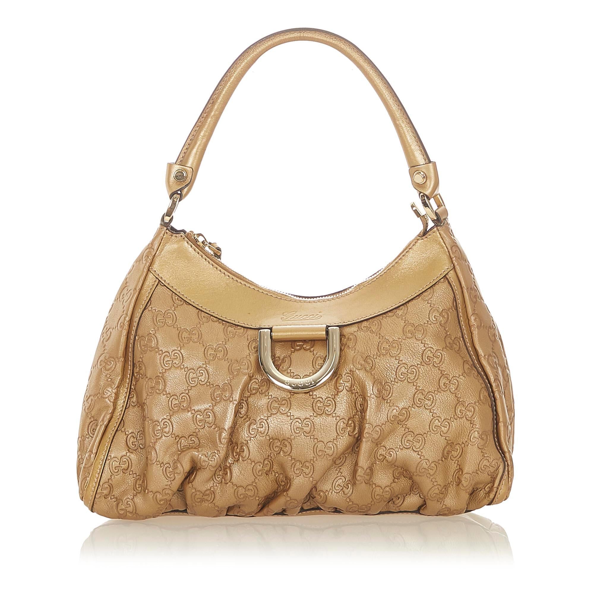 Gucci Guccissima Abbey D-Ring Shoulder Bag (SHG-31659)