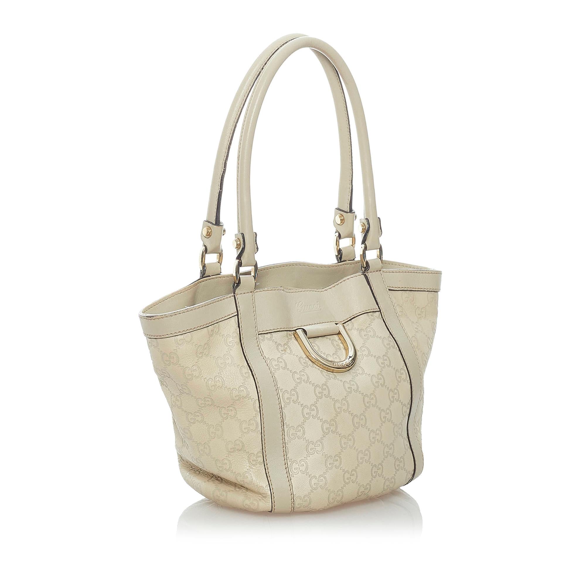 Gucci Guccissima Abbey D-Ring Shoulder Bag (SHG-32488)
