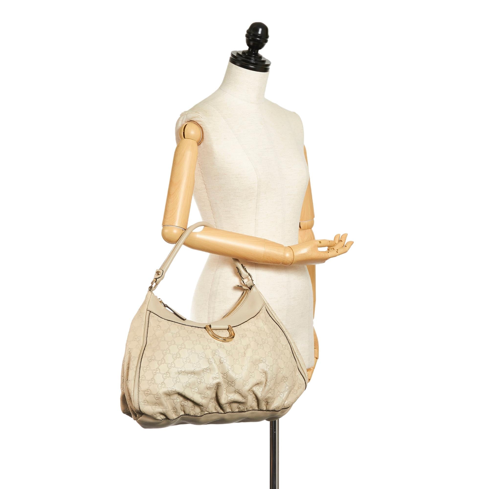 Gucci Guccissima Abbey D-Ring Shoulder Bag (SHG-33700)