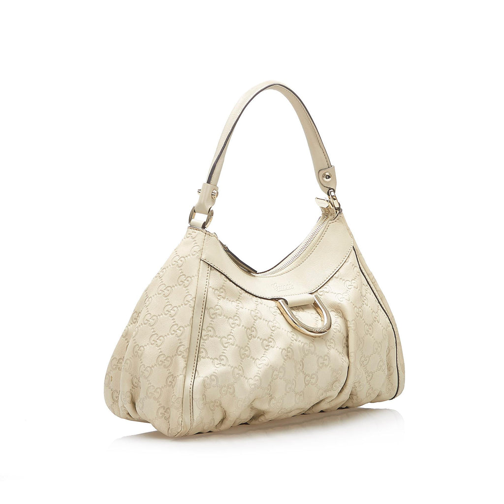 Gucci Guccissima Abbey D-Ring Shoulder Bag (SHG-34069)