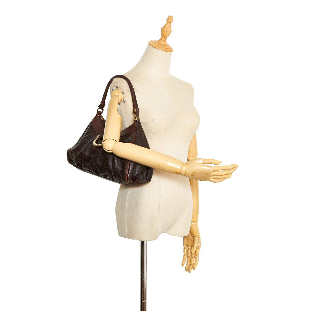 Gucci Guccissima Abbey D-Ring Shoulder Bag (SHG-4Wl8wB)