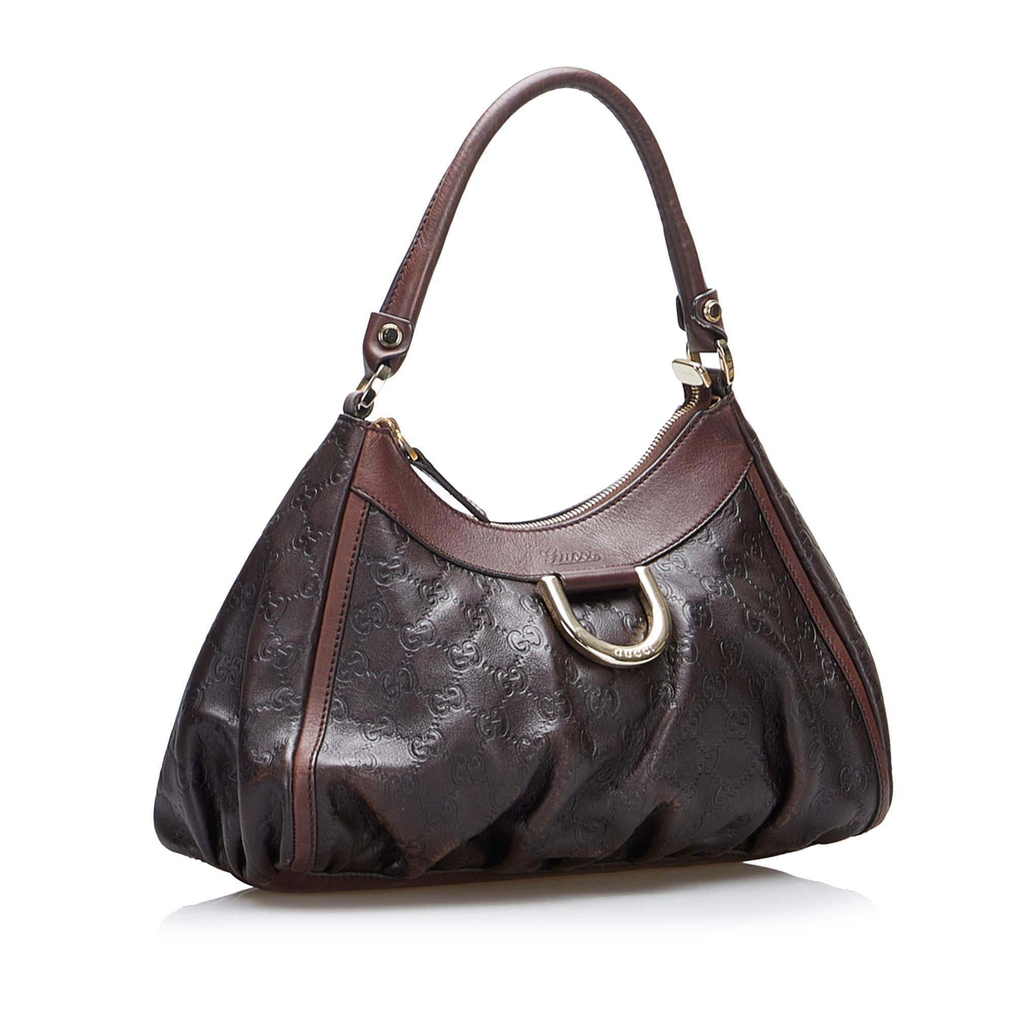 Gucci Guccissima Abbey D-Ring Shoulder Bag (SHG-4Wl8wB)