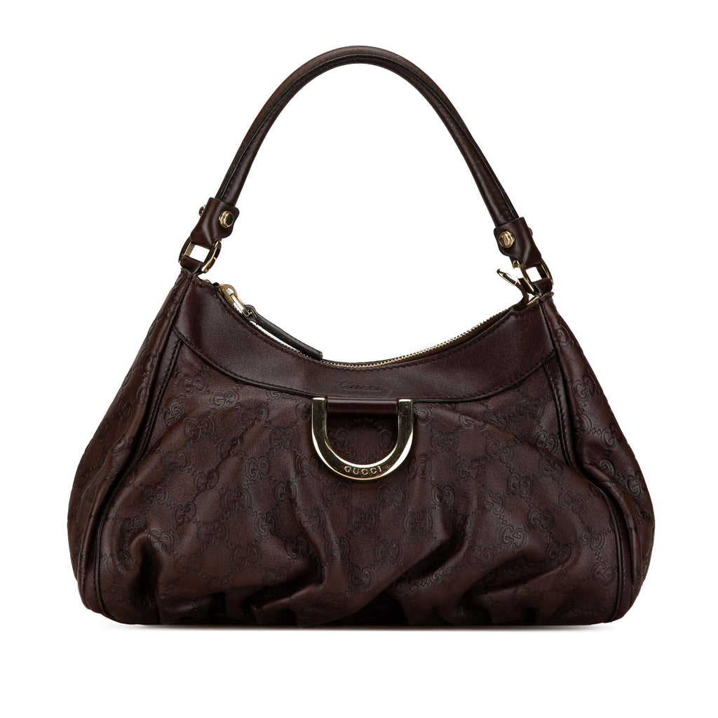 Gucci Guccissima Abbey D-Ring Shoulder Bag (SHG-whjg8l)