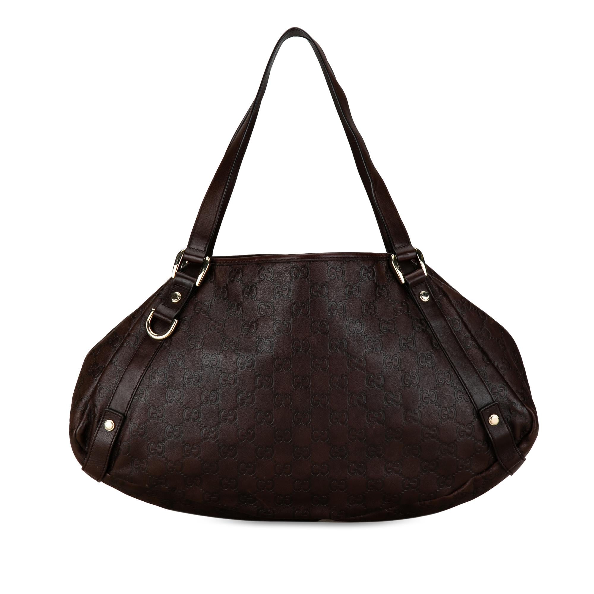 Gucci Guccissima Abbey D-Ring Shoulder Bag (SHG-JF2beD)