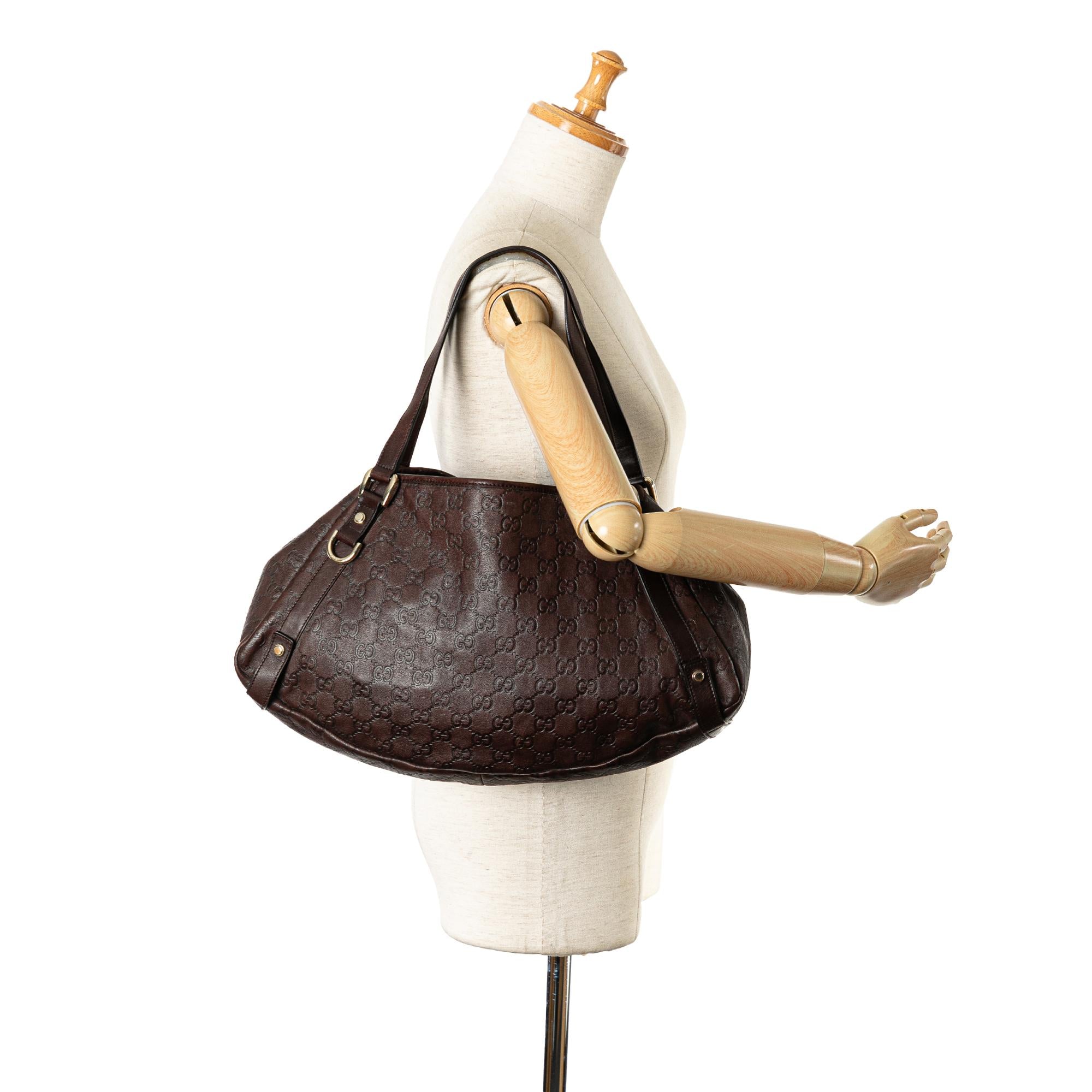 Gucci Guccissima Abbey D-Ring Shoulder Bag (SHG-JF2beD)