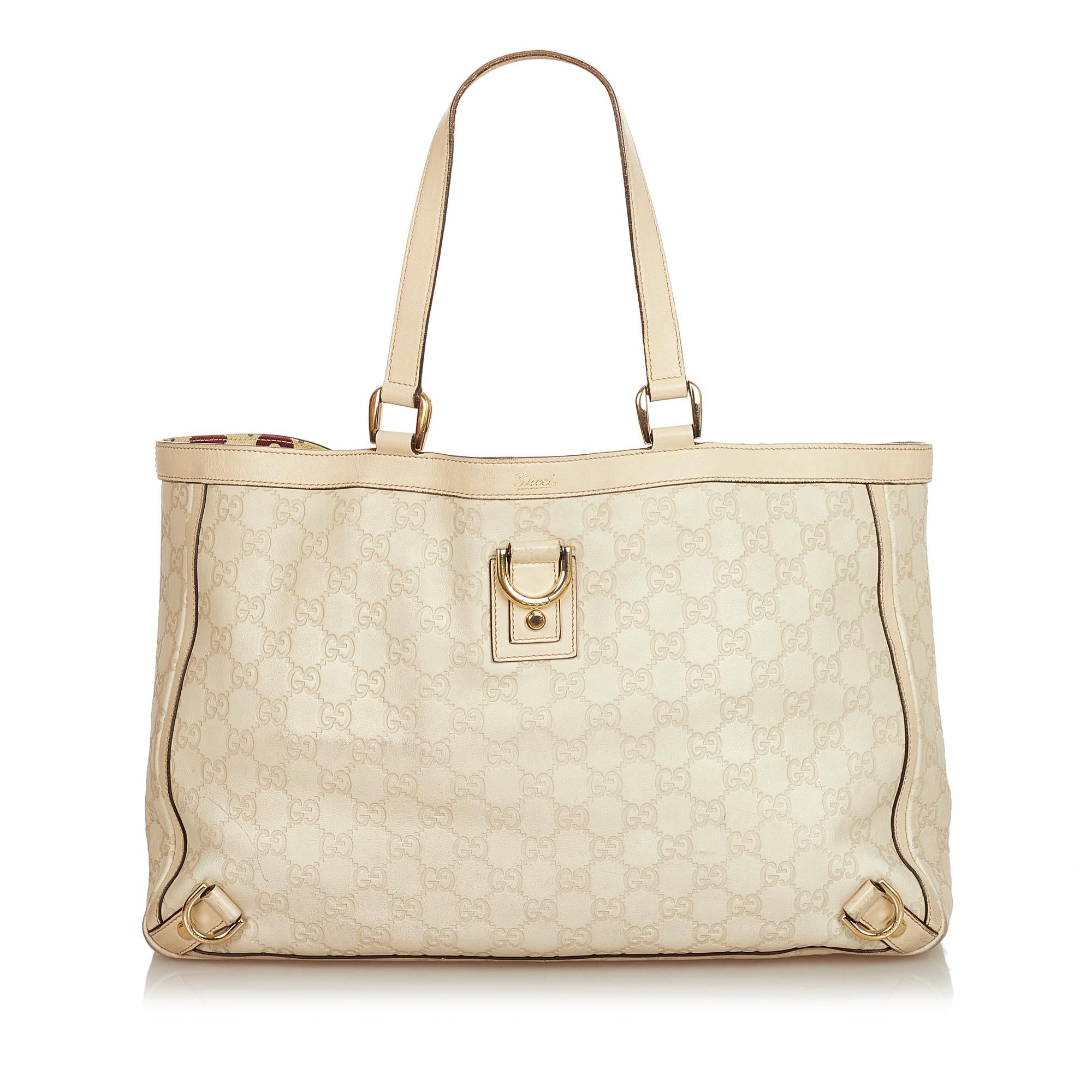 Gucci Guccissima Abbey D-Ring Tote Bag (SHG-31868)