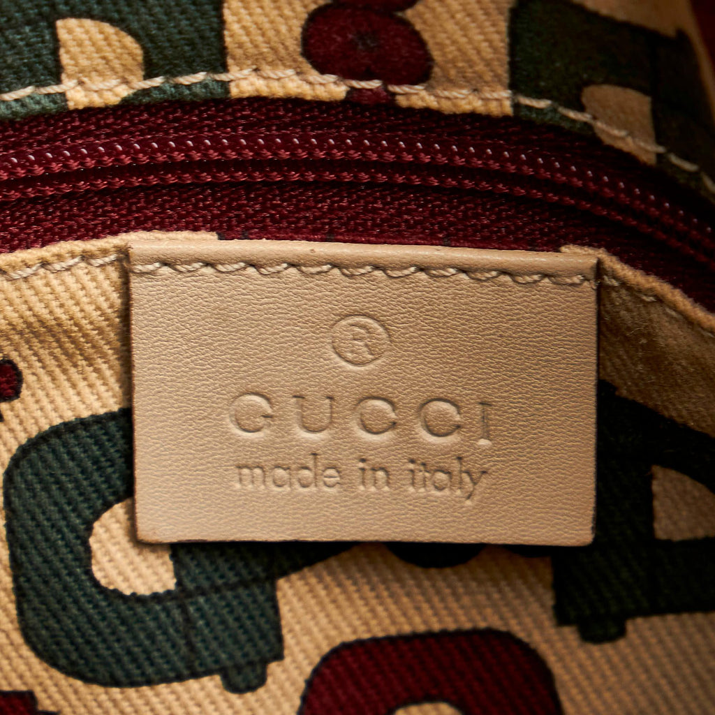Gucci Guccissima Abbey Leather Boston Bag (SHG-33090)
