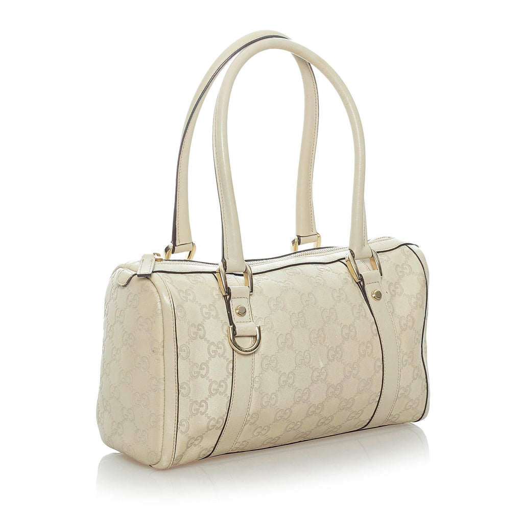 Gucci Guccissima Abbey Leather Boston Bag (SHG-33090)