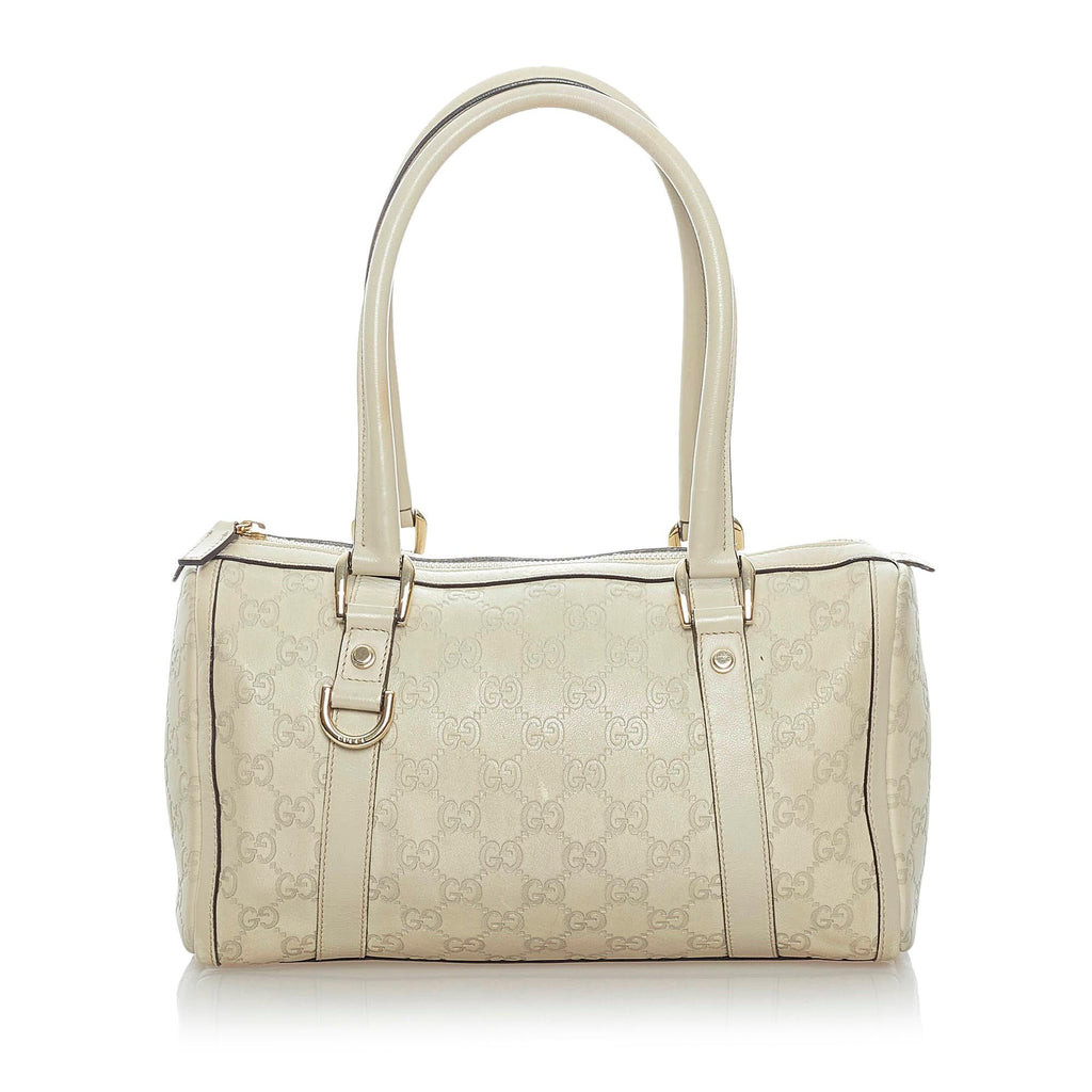 Gucci Guccissima Abbey Leather Boston Bag (SHG-37222)
