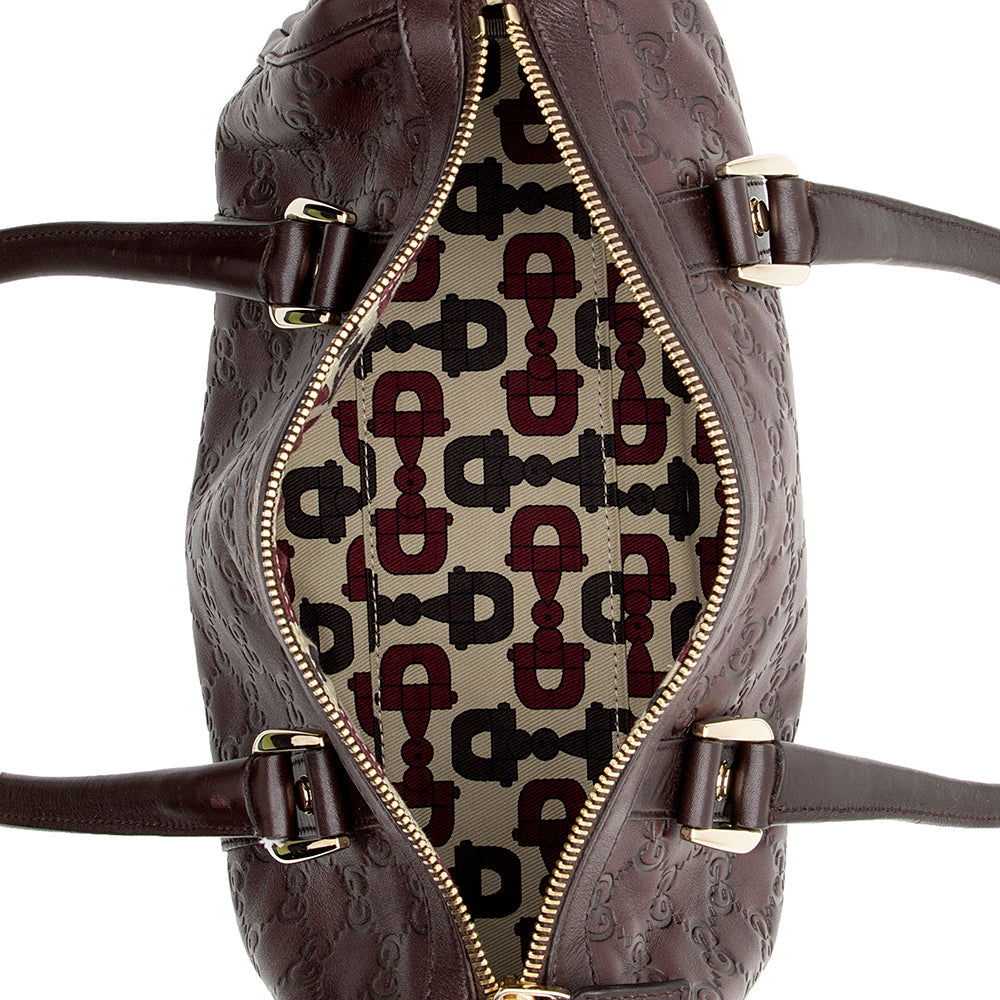 Gucci Guccissima Abbey Satchel (SHF-12723)