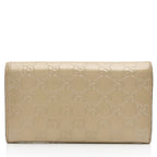 Gucci Guccissima Leather Bow Signature Continental Wallet