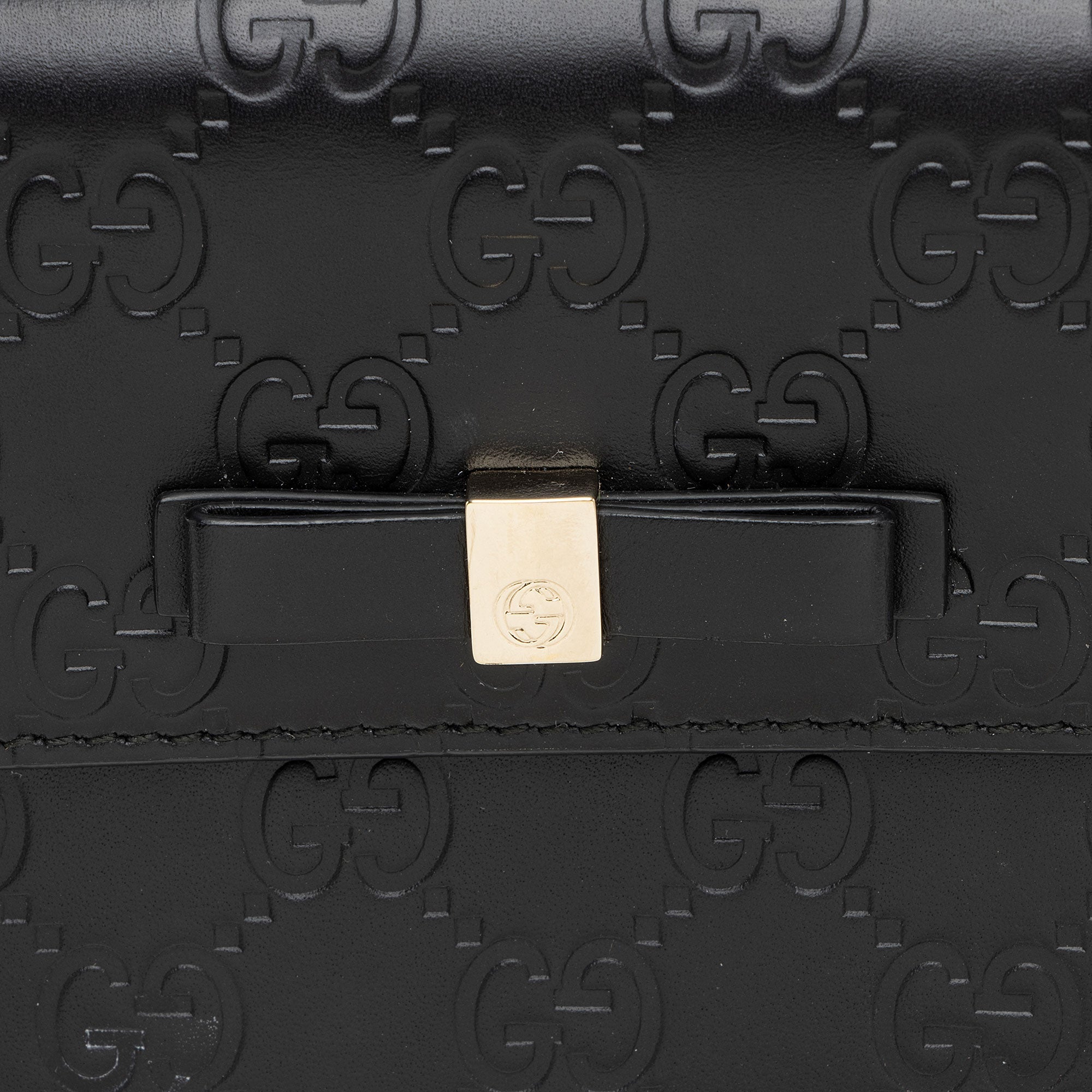 Gucci Guccissima Bow Signature French Wallet