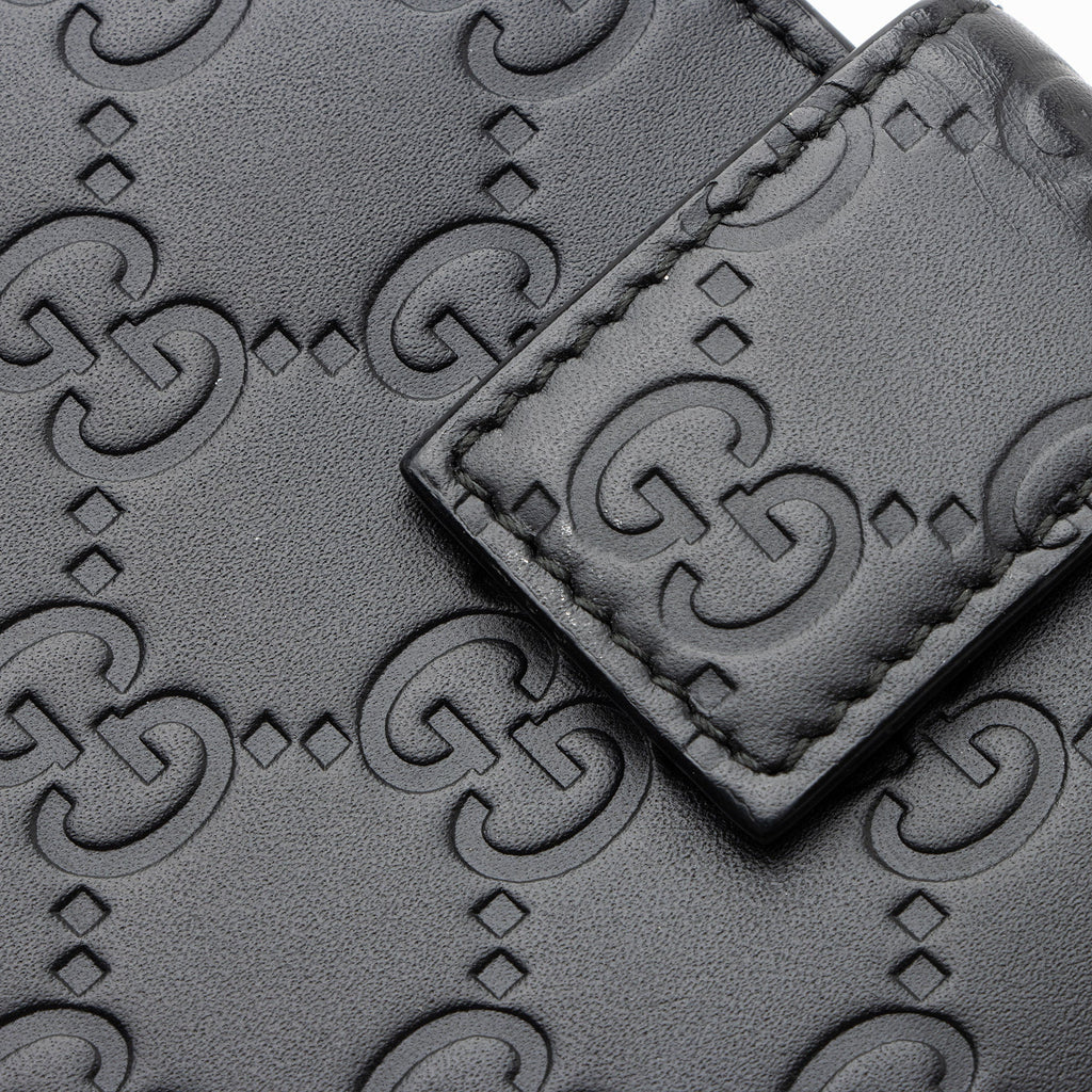 Gucci Guccissima Bow Signature French Wallet