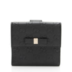Gucci Guccissima Bow Signature French Wallet