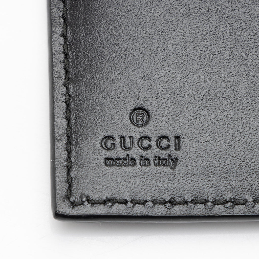 Gucci Guccissima Bow Signature French Wallet
