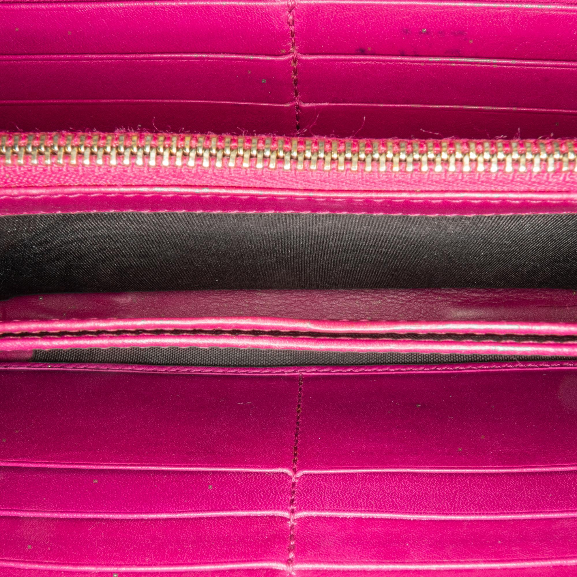 Gucci Guccissima Bree Zip Around Long Wallet (SHG-3NpvV4)