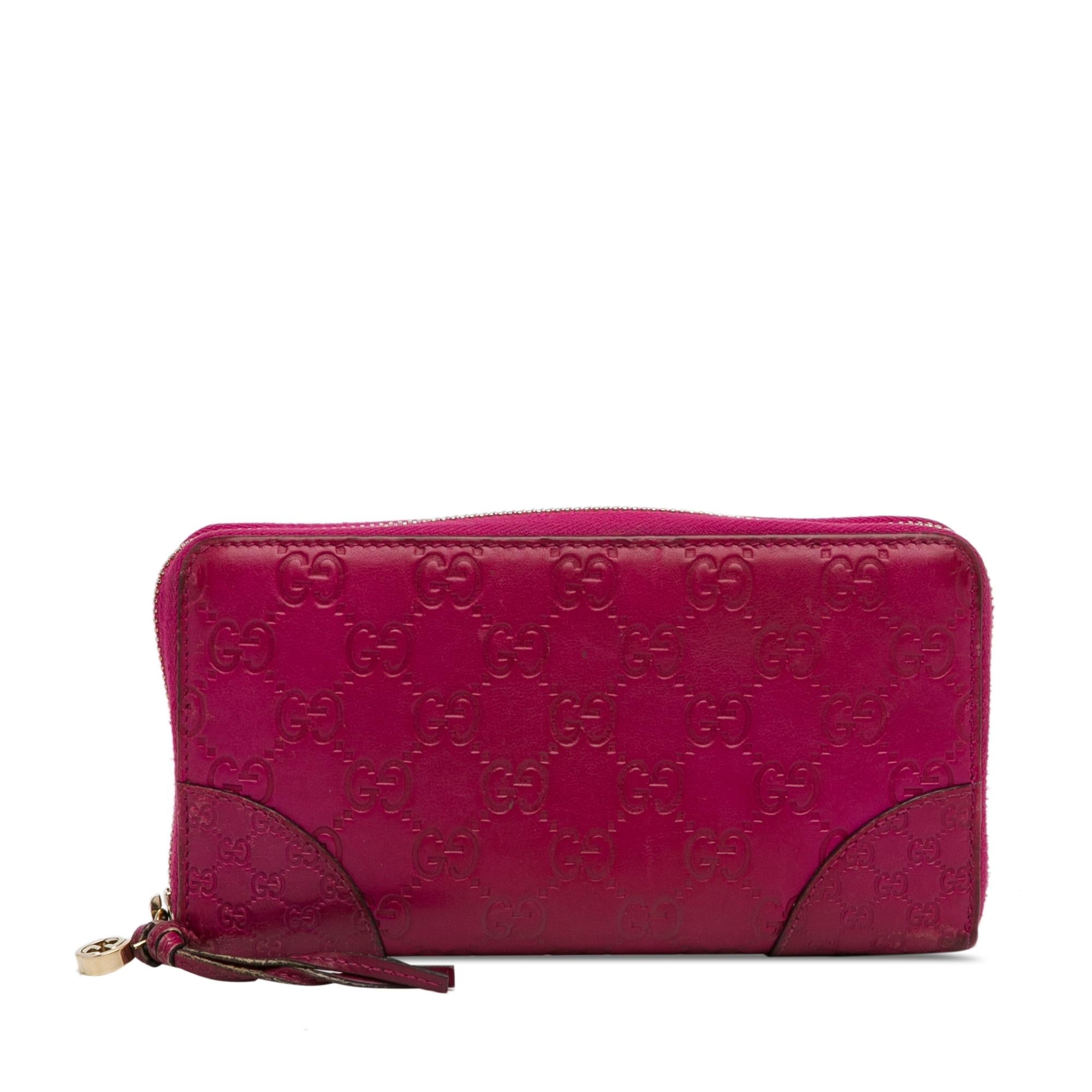 Gucci Guccissima Bree Zip Around Long Wallet (SHG-zoUKG1)