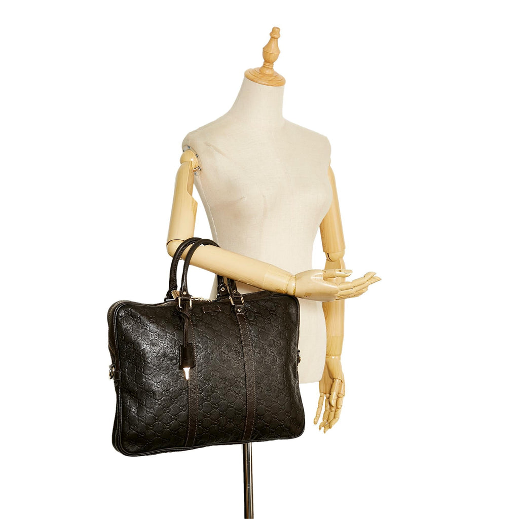 Gucci Guccissima Bright Briefcase (SHG-8KluPf)
