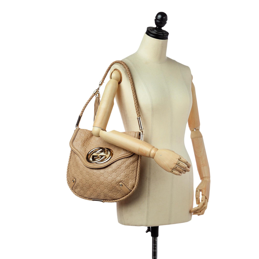 Gucci Guccissima Britt Shoulder Bag (SHG-30682)