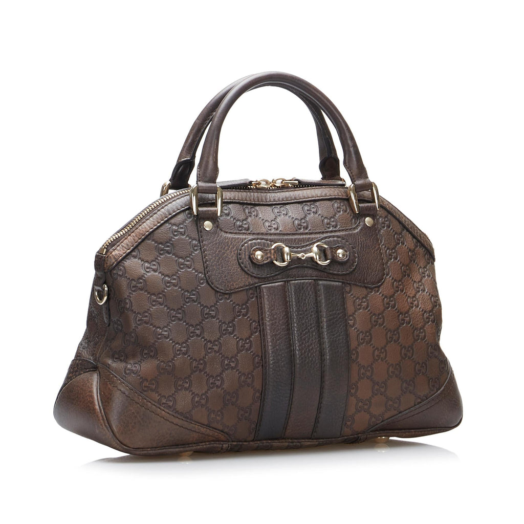 Gucci Guccissima Horsebit Catherine Satchel (SHG-ZAtsDg)