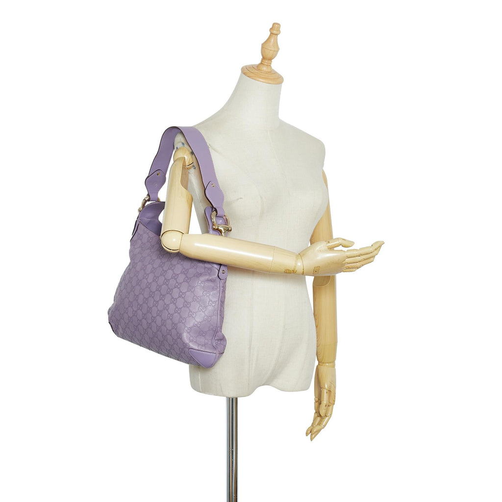 Gucci Guccissima Horsebit Creole Hobo (SHG-lpn8Nv)