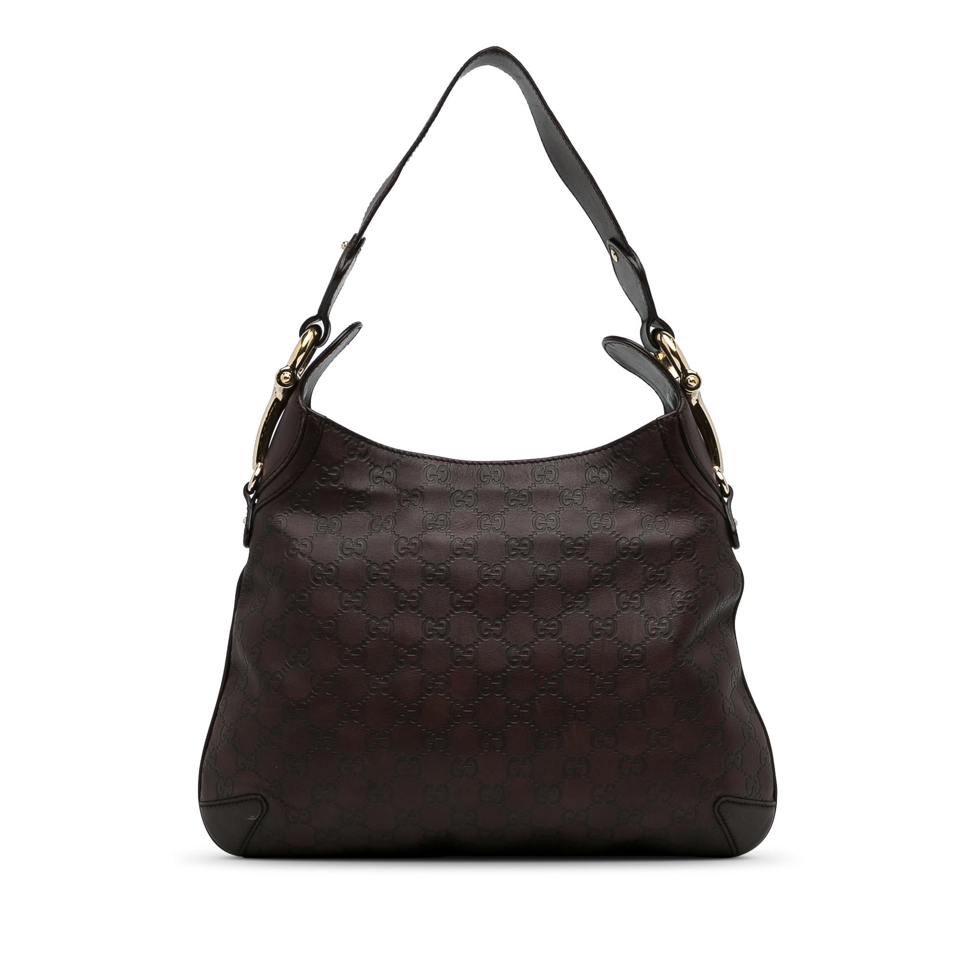 Gucci Guccissima Horsebit Creole Hobo (SHG-pRoFuj)