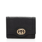 Gucci Guccissima Leather Interlocking G Card Case (SHF-g3aB9I)