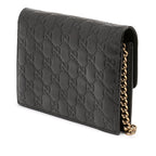 Gucci Guccissima Interlocking G Wallet On Chain