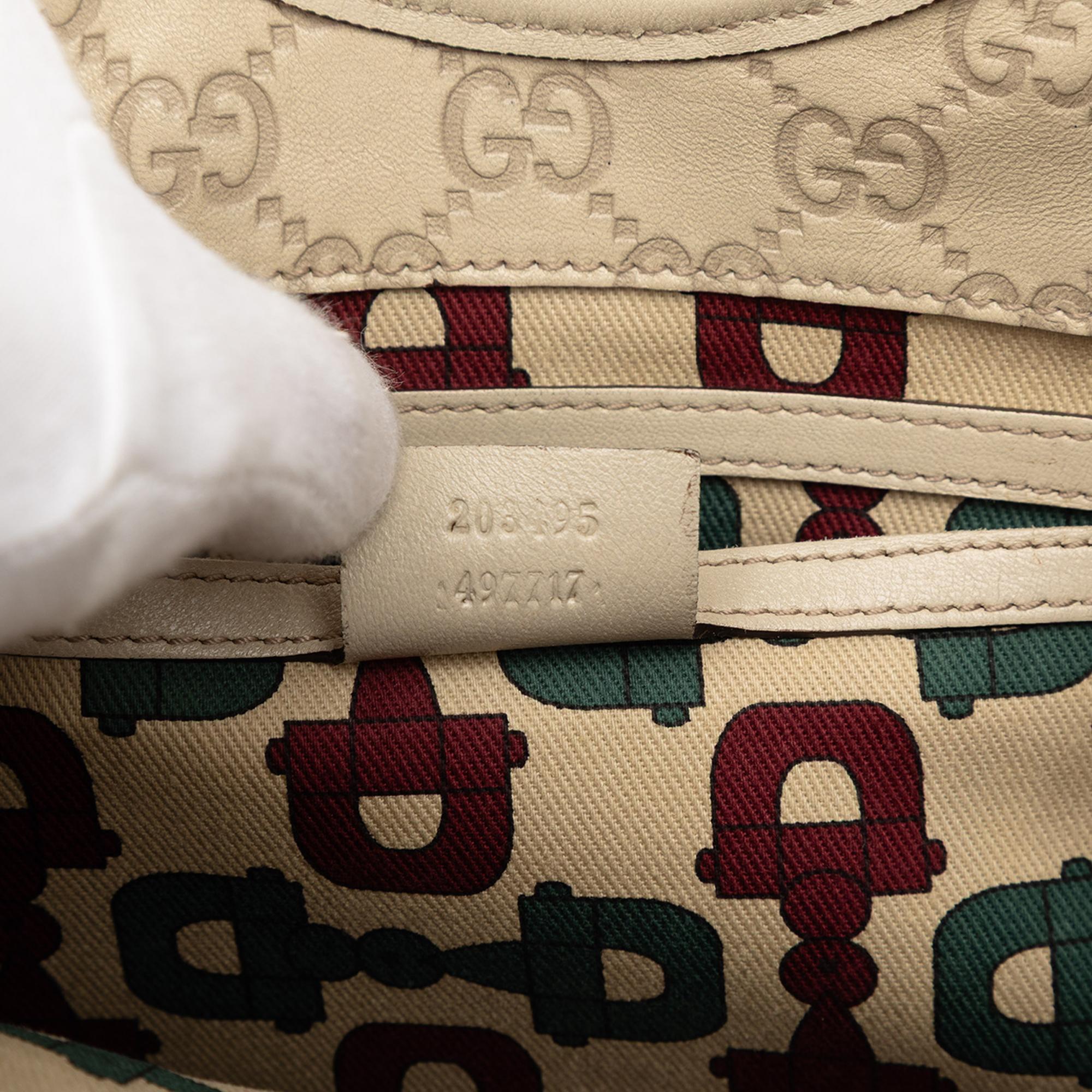 Gucci Guccissima Jackie Joy Bardot Shoulder Bag