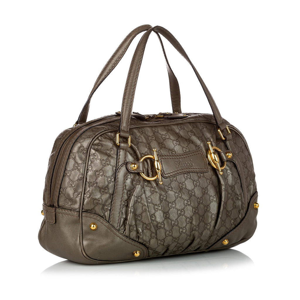 Gucci Guccissima Jockey Boston Bag (SHG-30176)