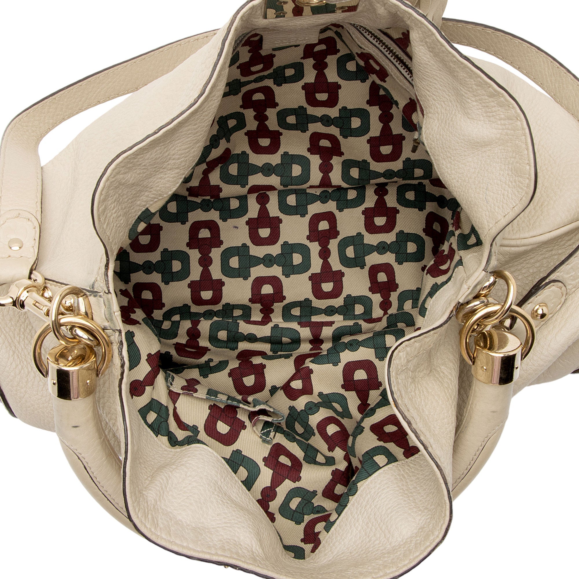 Gucci Guccissima Leather Bamboo Indy Large Satchel (SHF-M8NqdH)