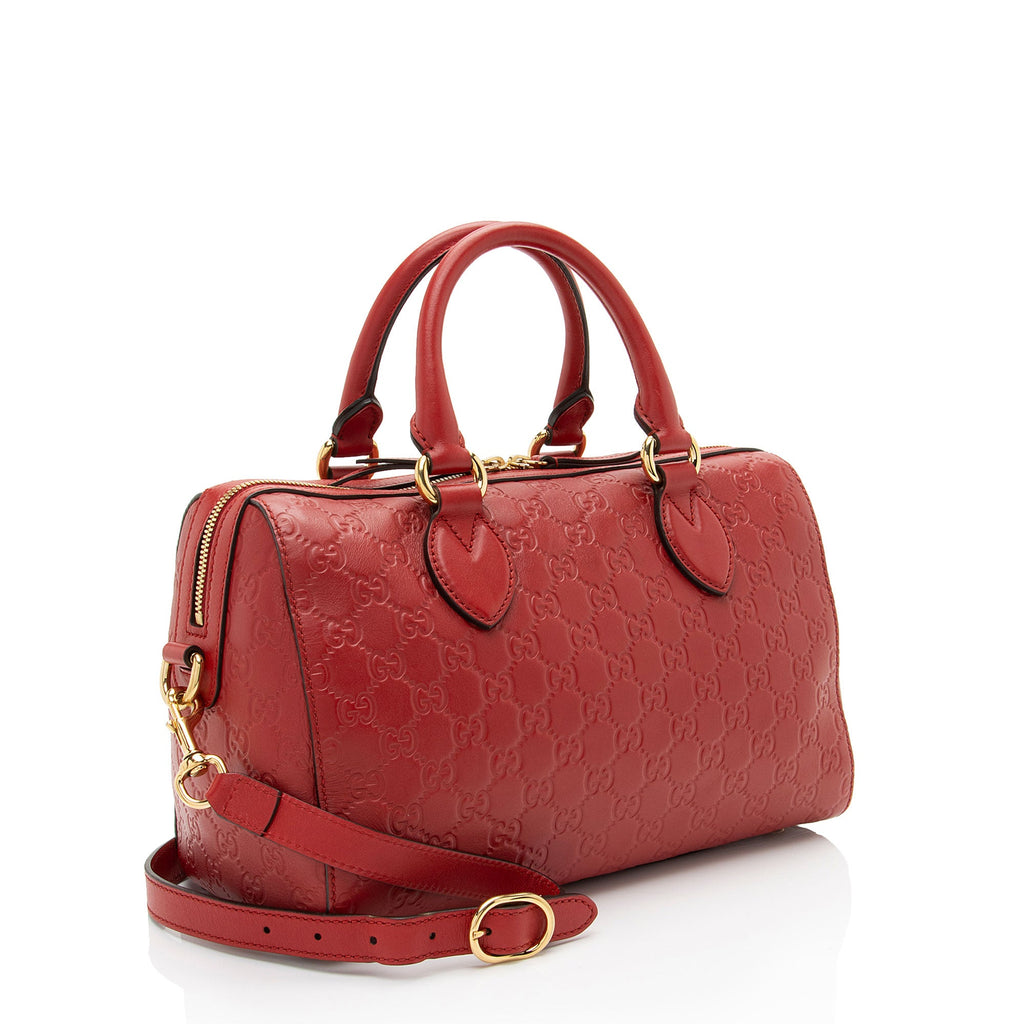 Gucci Guccissima Leather Boston Bag