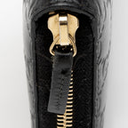 Gucci Guccissima Leather Bow Zip Around Wallet