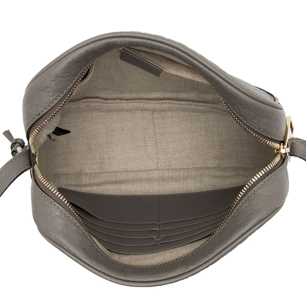 Gucci Guccissima Leather Bree Disco Shoulder Bag (SHF-wVBwEk)